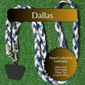 Braided Universal Phone Lanyard, Sports Team Colors, Dallas Football
